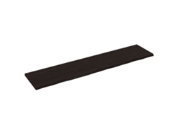 Vidaxl Tampo De Mesa 220x50x(2-4) Cm Carvalho Tratado Castanho-escuro