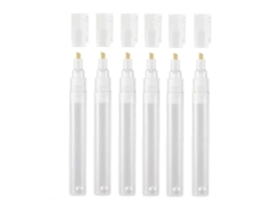 Kit Com 6 Marcadores De Retoque Vazios E Recarregáveis, Redondos E Inclinados, Para Arte, Pintura E Artesanato, 6 Mm Olysi Shop