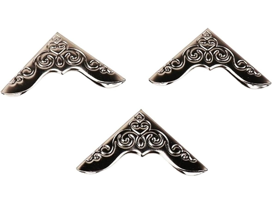 Protecteurs D'albums For Scrapbooking - 40 Pièces(prata Suportes Ângulo Para Dossiers Menu Métal Bronze,
