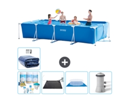 Intex Piscina Com Estrutura Retangular - 450x220x84 Cm - 6-peças S20074