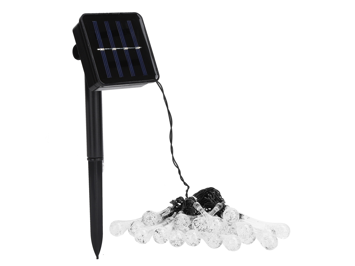 Luzes de Fita Solar 5m 8 Modos Jardim Festa