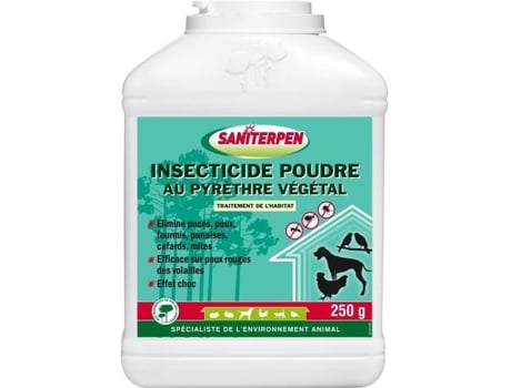 Inseticida Saniterpen Pyrethre Pdr Para O Habitat E O Ambiente Do Animal 250 G Action Pin