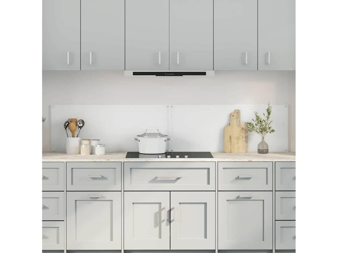 Vidaxl Painel De Cozinha 2 Unid. Transparente 100 X 40 Cm