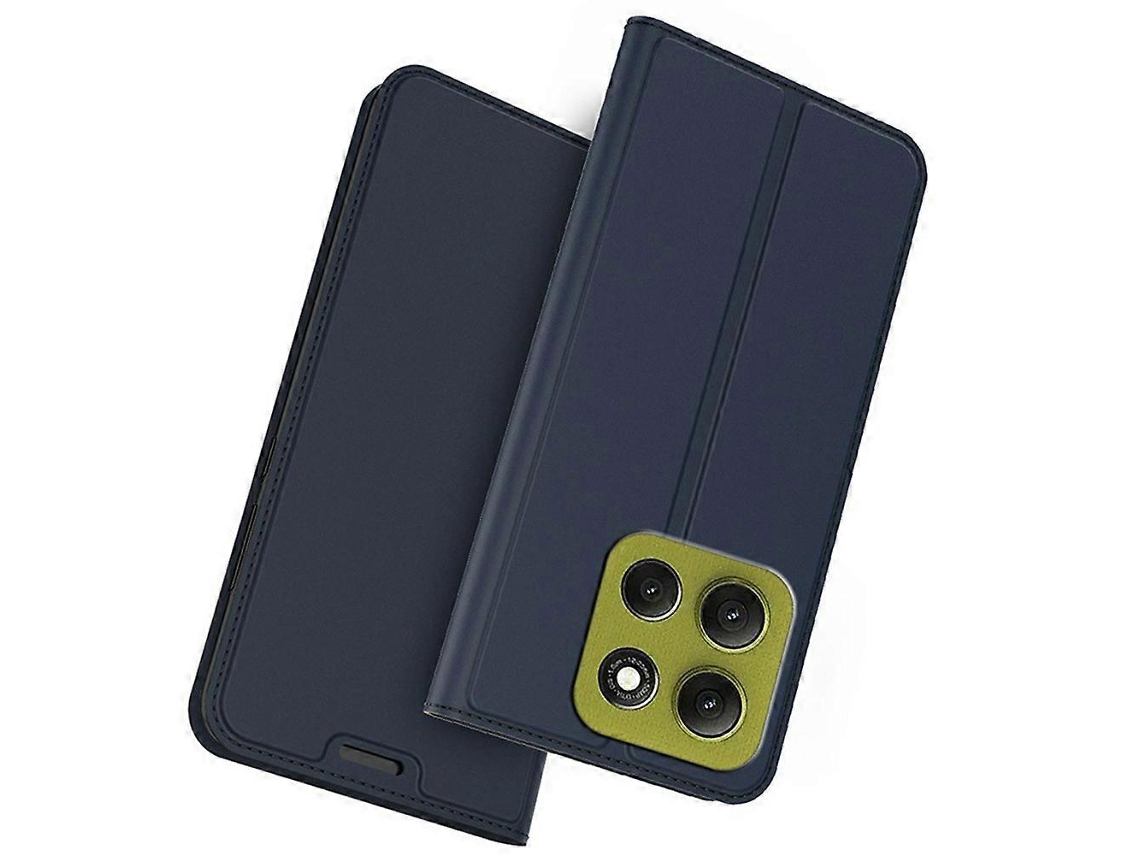 Capa De Couro Sintético Tkdaddy Para Motorola Moto G86 5g Com Suporte Para Cartão, Azul