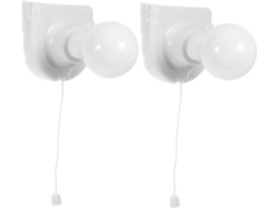 Conjunto de 2 luzes noturnas não-Fio alimentadas por bateria com fio.