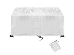 Capas De Móveis De Jardim Impermeáveis Oxford 420d Exterior 58 Tamanhos Prata 170*94*70cm