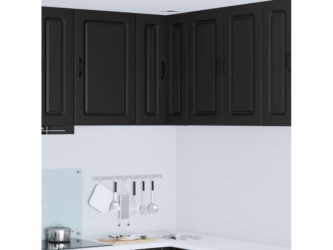 Vidaxl Painel De Lava-louça Kalmar Preto 57 X 57 X 80 Cm