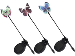 Conjunto De 3 Luminárias Solares De Led Para Decoração Externa, Resistentes À Água, Para Gramado. Gokoco