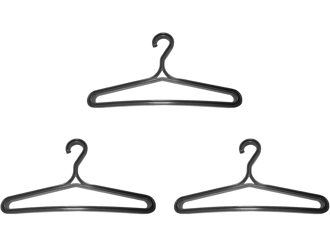 Cabide Triplo para Roupa de Mergulho, Cabide Dobrável para Casacos de Natação, Preto SFUSHOS