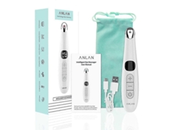 Massageador Elétrico para Olhos, Antirrugas, Cuidados com a Pele, Tecido com LED, Massagem Quente, Recarregável via USB