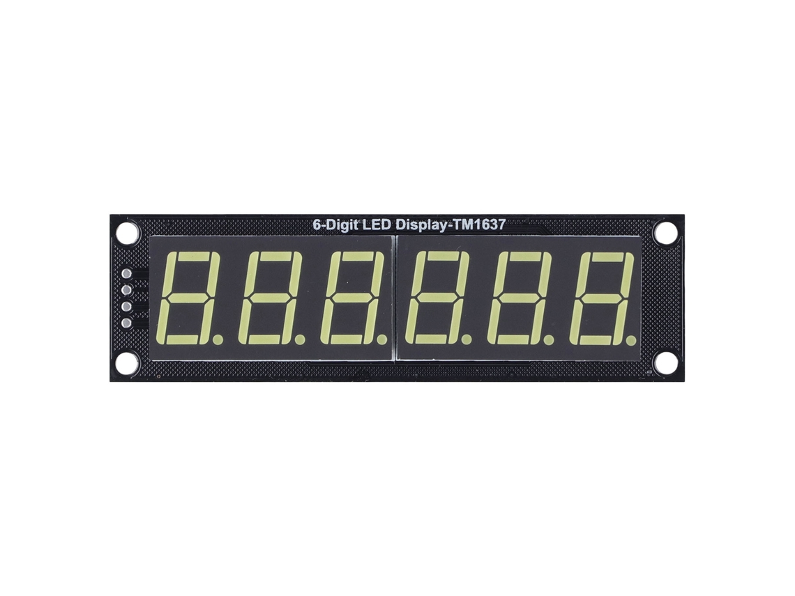 Módulo Display Led De 6 Dígitos 7 Segmentos Branco