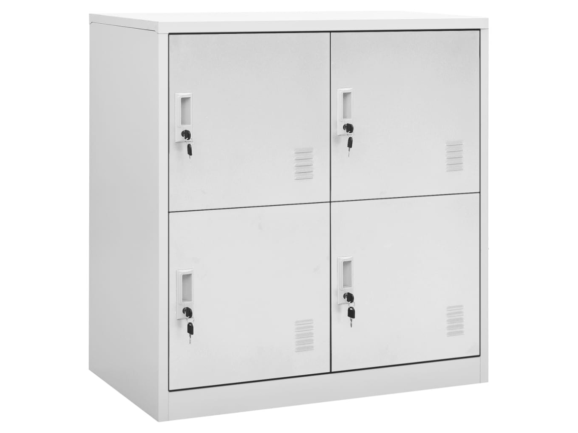 Guarda-roupa 90x45x92,5 cm Aço Cinza Claro DKD HOME DECOR