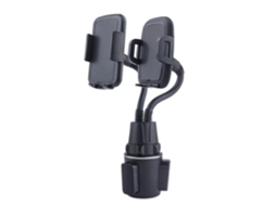Lurelia Suporte Para Telemóvel Em Porta-copos De Carro 2 Em 1 28,5 Cm 1cm 6,7 Polegadas 39 Polegadas Flexível Pescoço De Ganso Rotação 360° Preto