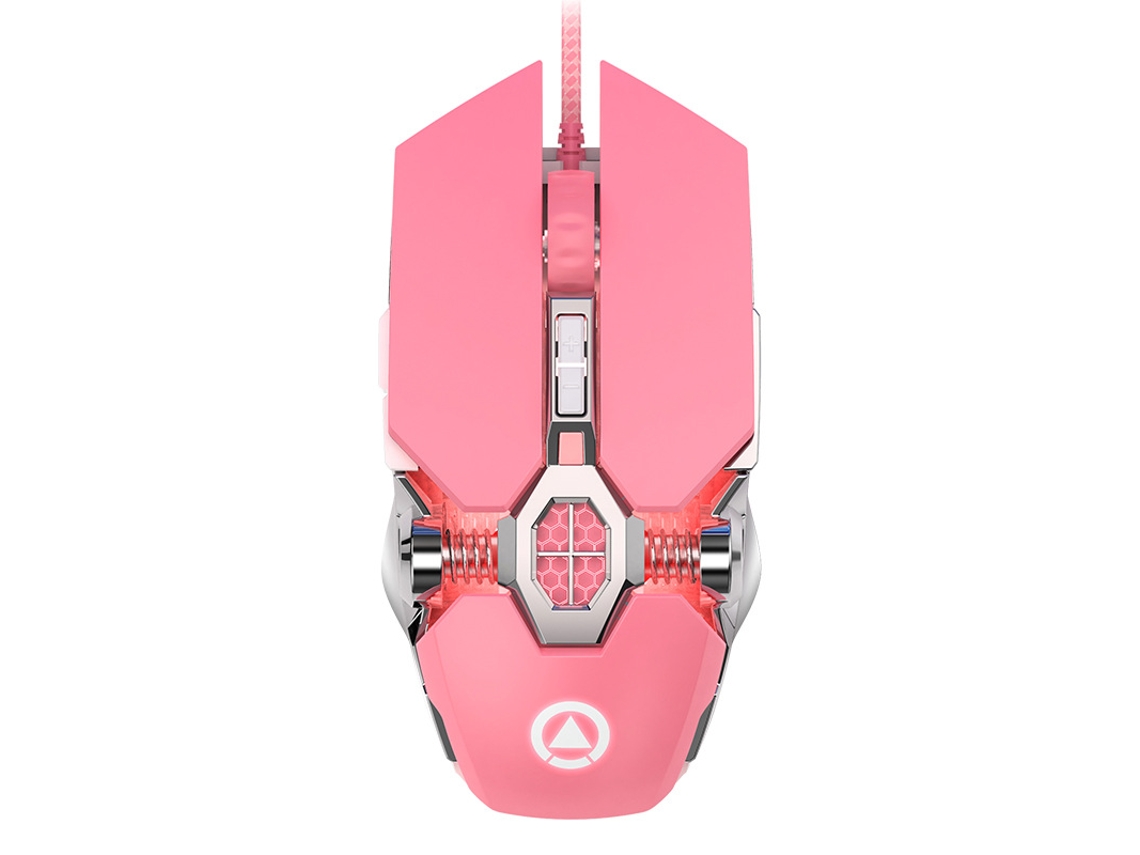 Rato YIZHOOD Wire Gaming Games 7 Teclas Retroiluminadas Gamer Girl Mulher Para HP DELL Laptop Computador Notebook PC rosa