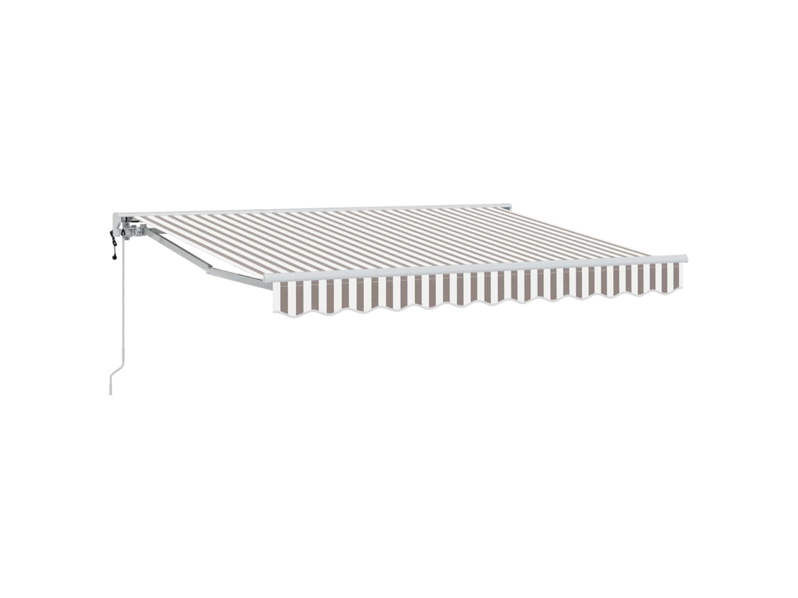 Conjunto 1 Toldo Retrátil Vidaxl Cinzento-claro Poliéster (3,5 X 2 M)