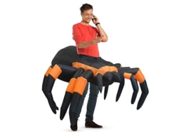 Disfraz Hinchable De Aranha Para Adultos, Disfraz Divertido Inflável Para Festa De Halloween Negro 150-190 Cm