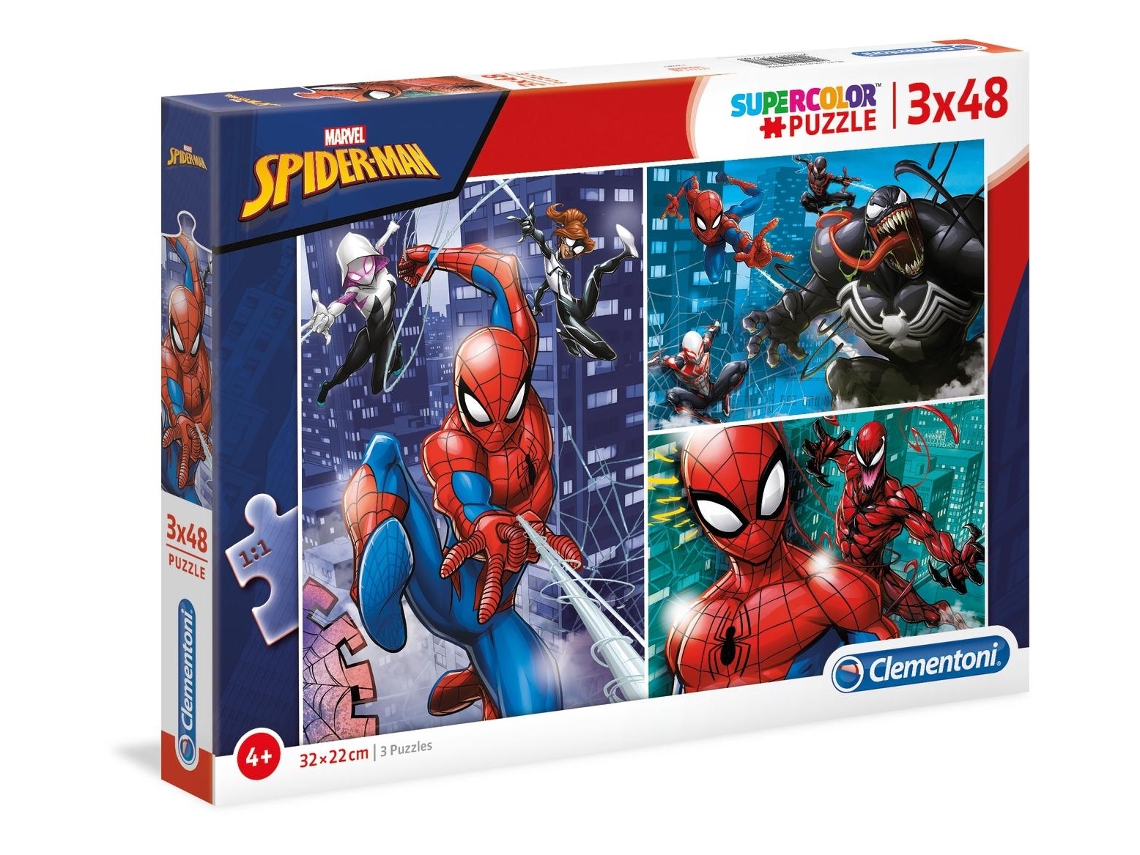 Puzzle Spiderman 3X48 Peças Clementoni