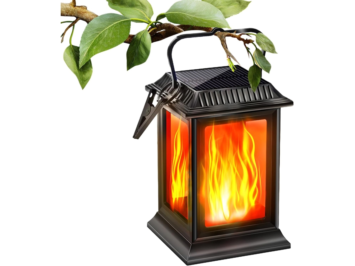 Lumières Solaires À Flammes Dansantes,lanterne Solaire À Flamme Vacillante Lampe Suspendue Decoraç Gokoco
