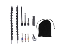Conjunto De Brocas Flexíveis 105 Graus Adaptador Universal Portabrocas Ferramenta De Parafusagem
