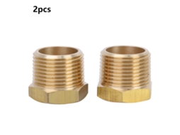 2pcs Bushing Bspt Para Npt Conexão De Tubo De Latão Acessório Para Água Gás Combustível 3