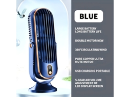 Ventilador de Secretaria Ultra Silencioso Refrigerador Ar Compacto Usb Recarregável por Ideal para Uso no Escritório e em Casa, Fácil Ut STELASPLEN