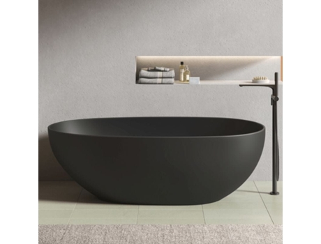 Banheira Exenta Florida Preto 165 cm Preto Mate STANO