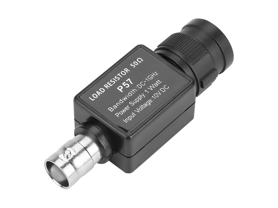 Adaptador Bnc Fêmea Para Bnc 50ohm Preto P57 Q9 Acessórios Conector