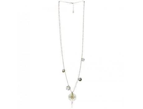 Colar longo - FRANCK HERVAL - Adele - Hematita - Madrepérola Branca - Conta de Vidro