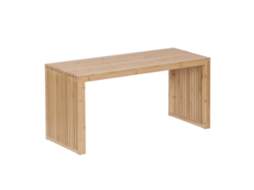 Relaxdays Banco Bambu, Moderno Para Cozinha, Corredor, Casa De Banho E Quarto, 43x90x33 Cm, Banco Para Sapatos, Natural