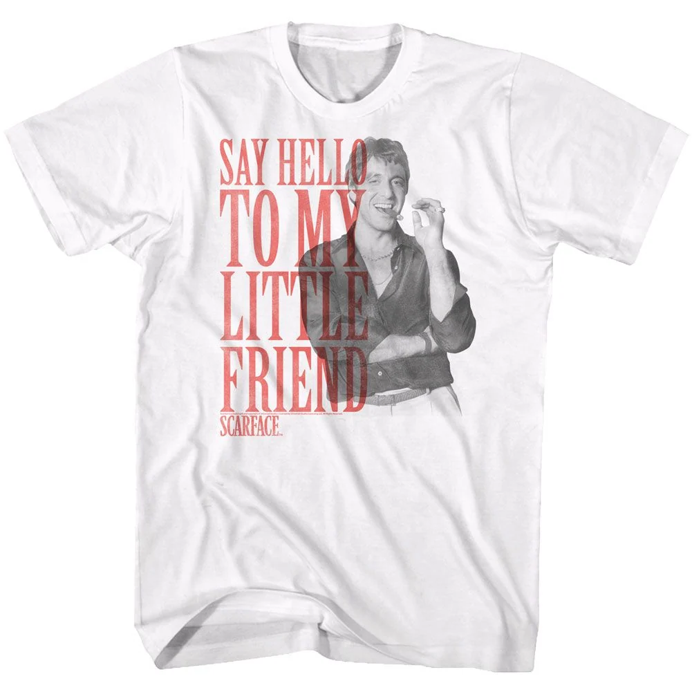 Rockinstone Scarface Movie Innuendo White Adult T-shirt Size:xl