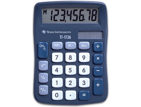 Calculadora Básica  TI-1726 Azul (8 dígitos)