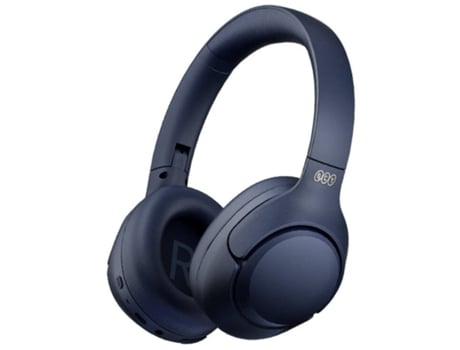 Auscultadores QCY Bluetooth com Cancelamento de ruído Azul