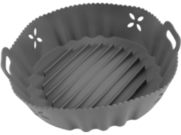 Recipiente de Silicone para Fritadeira a Ar, Reutilizável, com Revestimento Antiaderente e Alça,, CHABERLU