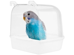 2026 baño para Aves Linjou, Bañera Colgante para Jaulas Con Ganchos, para Aves Pequeñas, Canarios (branco)