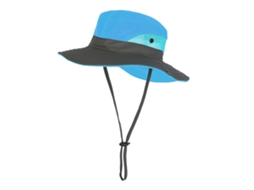 Chapéu de Proteção Solar Feminino Azul Céu com Apito