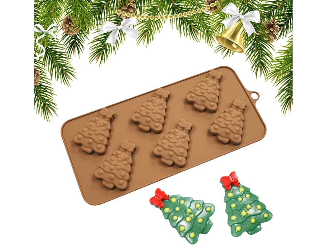 Formas Barras De Chocolate Com 6 Cavidades, Fáceis De Desenformar, Festivas.