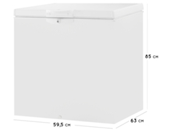 Arca Horizontal INDESIT OS 1A 200 H2 (Estático - 80.6 cm - 204 L -Branco) — Antiga A+