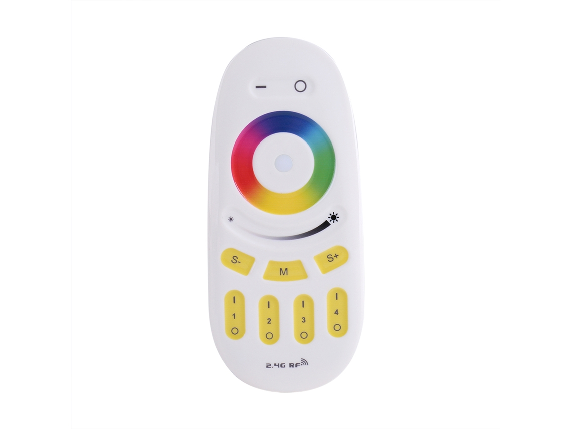 Controle Remoto Milight 2.4g Touch Screen 4 Zonas para Lâmpadas Rgbw com Ajuste de Cor e Brilho