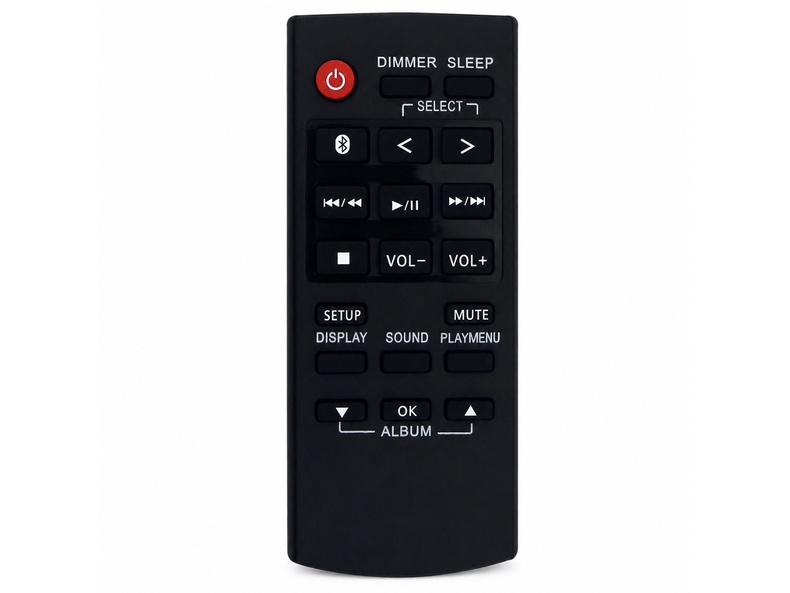 Comando À Distância Compatível Com Sistemas De Áudio Panasonic, Modelo N2qayb001215