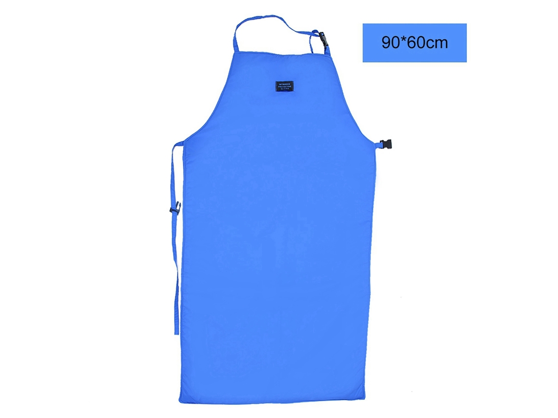 Delantal De Segurança Criogênico Para Baixa Temperatura Ultra Nitrogênio Protetor Azul (90*70cm)