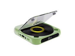 Leitor de CD portátil com alto falante Bluetooth e visor LED AQUAFORGE