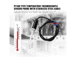 Sonda Sensor Termopar Tipo Pt100 Aço Inox