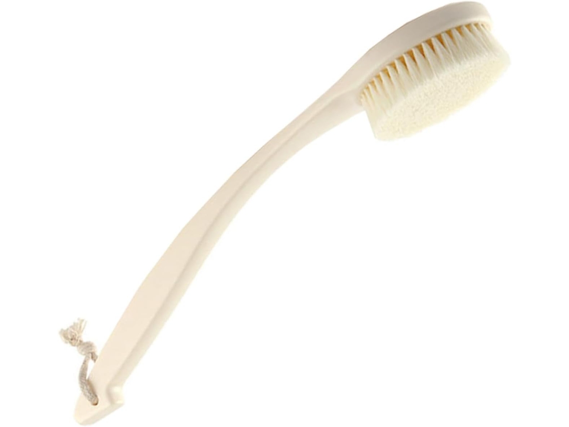 Escova Esfoliante Corporal E Para As Costas Com Cabo Longo, Escova De Banho Ergonômica Para Limpeza Suave Da Pele