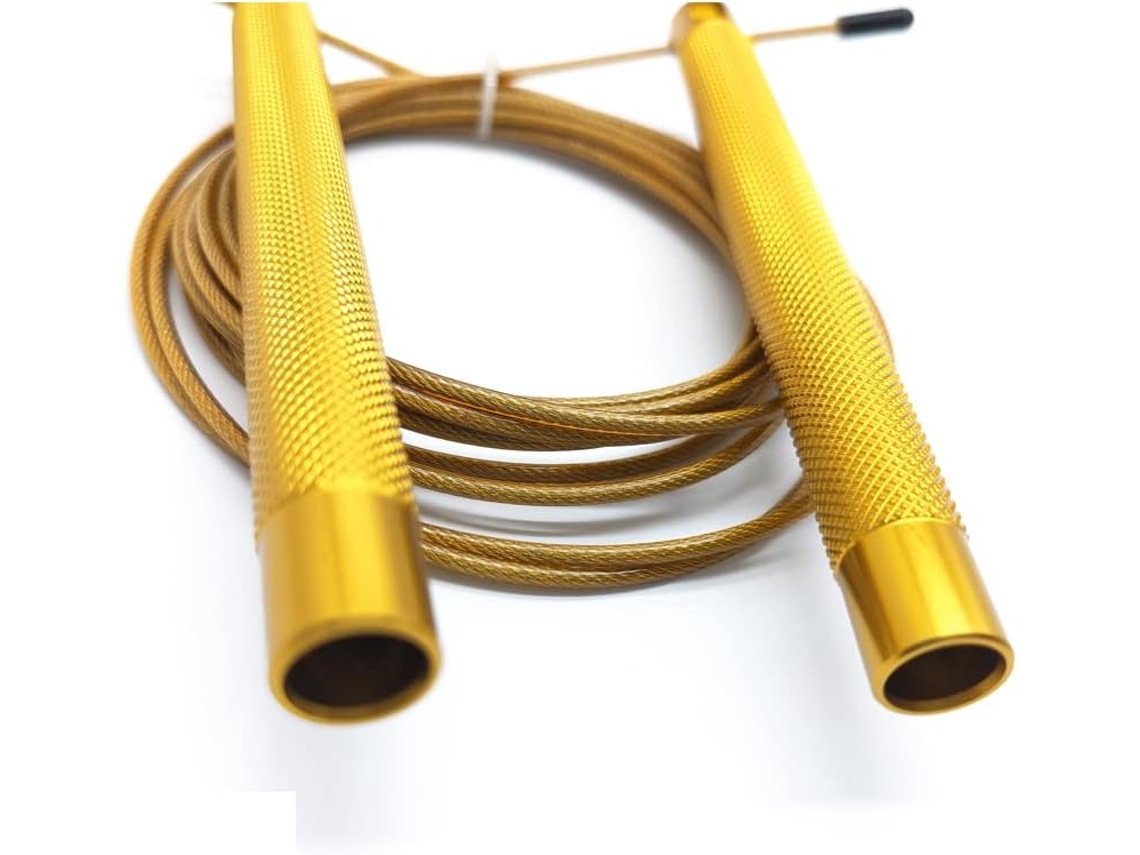 Corda De Pular Aço Com Rolamento Esferas 2, 5mm E Alça De Liga Metálica Para Treinamento Resistência Intensidade