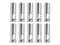 2026 10 Peças de Tubo Metal E14 para Porta velas Base de Lâmpada Acessórios de Iluminação 25x80mm Cromado