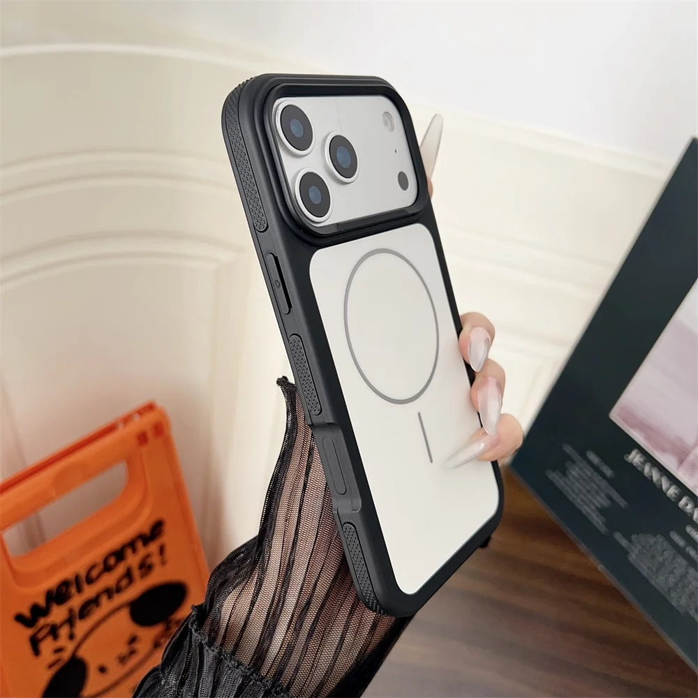 Capa Magnética Para Celular (iphone 13 Pro Max, Branca), Compatível Com Magsafe.