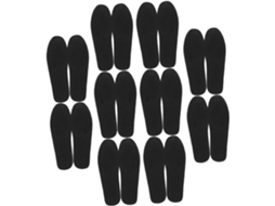 Felt Comfortable 20 Pares De Palmilhas Quentes, Resistentes Ao Desgaste E Antiderrapantes Para Botas Sapatos De Inverno