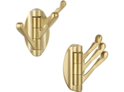 2 Ganchos Toalha Metal Giratórios Dobráveis Parede, para Banheiro/campismo ZYBLSSBB