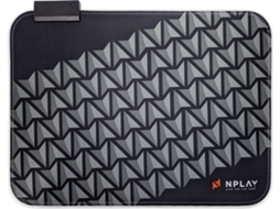 Tapete de Rato Gaming NPLAY Glide L 9.0 (Outlet Grade A - RGB - Preto)