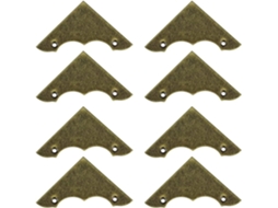 Cantoneiras Decorativas Em Bronze Antigo Para Móveis, Cantos De Mesa, Cantoneiras Para Móveis, Protetores De Borda Em